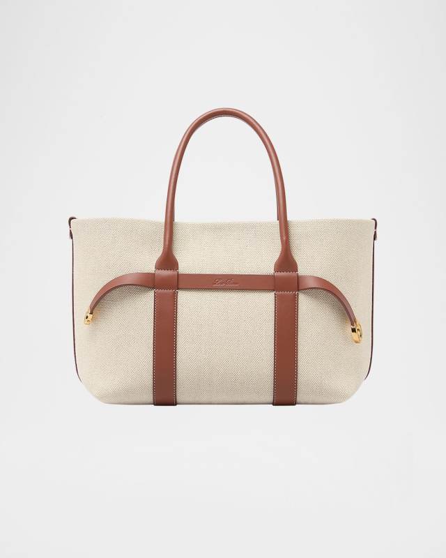 Ghiera Small Canvas Shopper Tote Bag